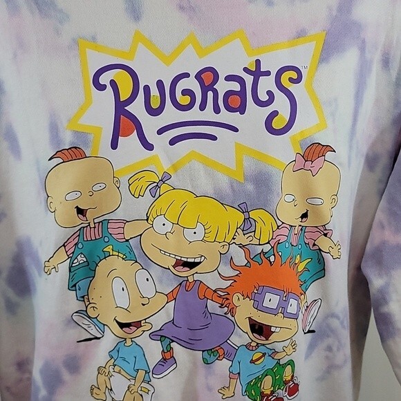 NICKELODEON Rugrats Tie Dyed Sweatshirt size M - Picture 2 of 5